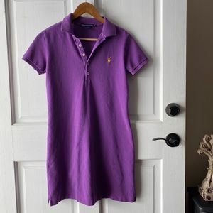 Ralph Lauren Sport Collared Purple Dress